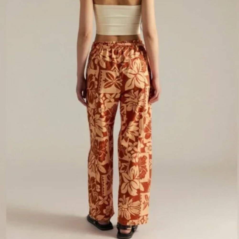 NWT We The Free Mirage Printed Pull On Jeans - Terracotta Tropical - Picture 2 of 4